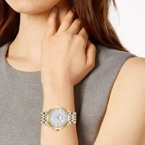 WOW! BULOVA DIAMOND ACCENT TWO TONE WATCH! 36MM!! Bulova main image 4